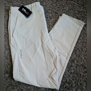 NWT RLX Ralph Lauren Basic Sand Birdseye Wicking Performance Golf Pants Men's 35